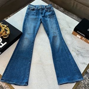 MOTHER Blue Flared Jeans